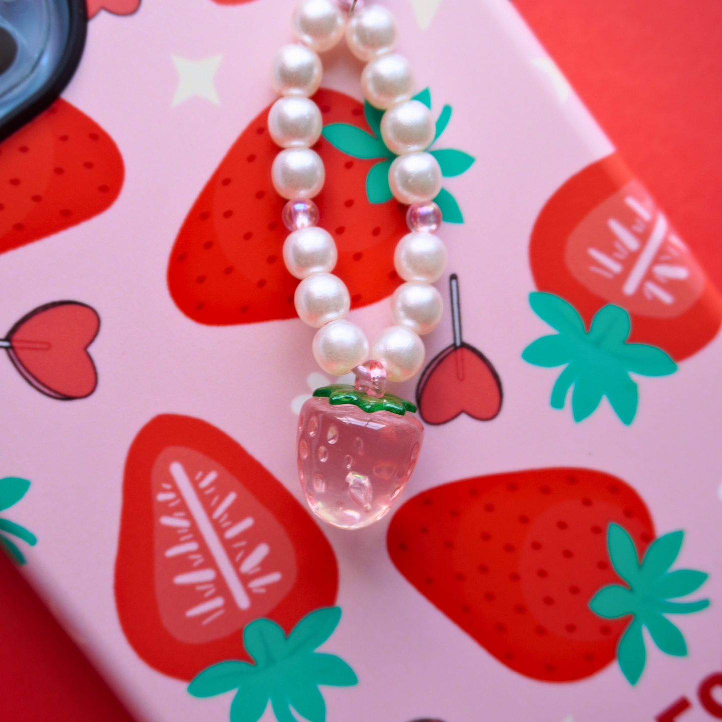 Strawberry Pearl Charm